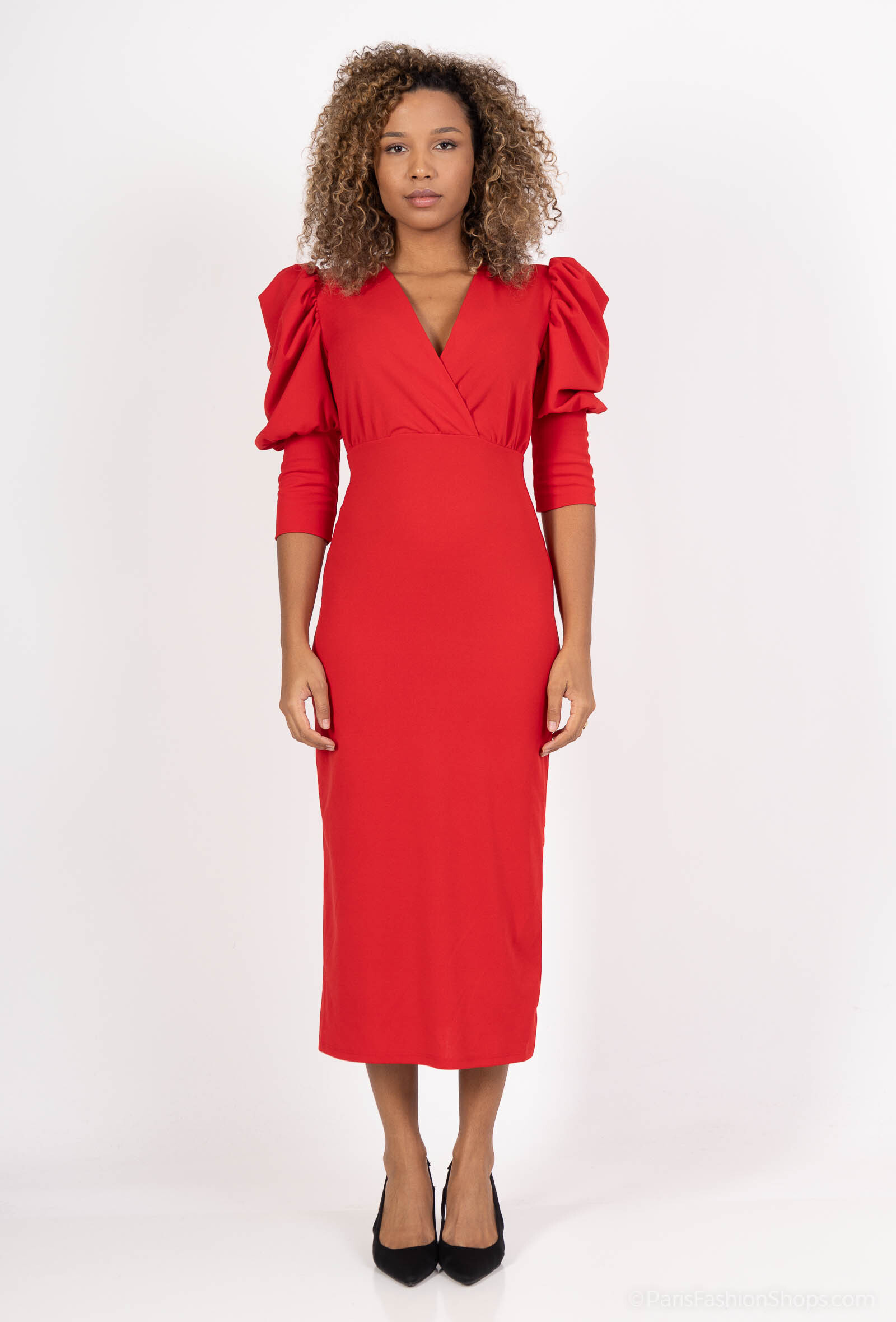 Wholesaler Marie June - Padded shoulder dress