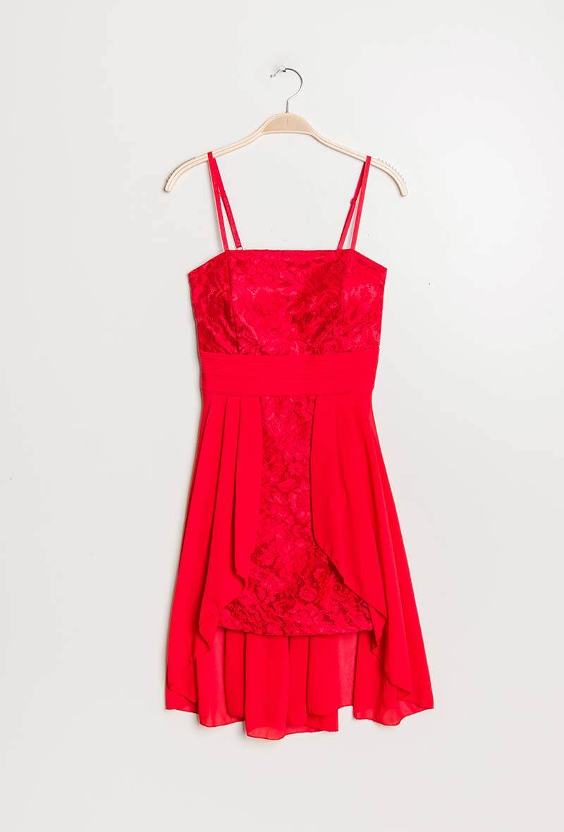 Grossiste Marie June - Robe soirée avec dentelle