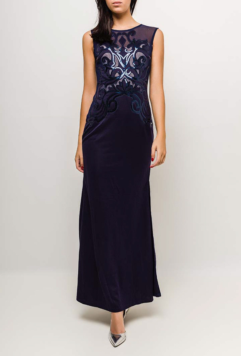 Wholesaler Marie June - Evening dress with sequins