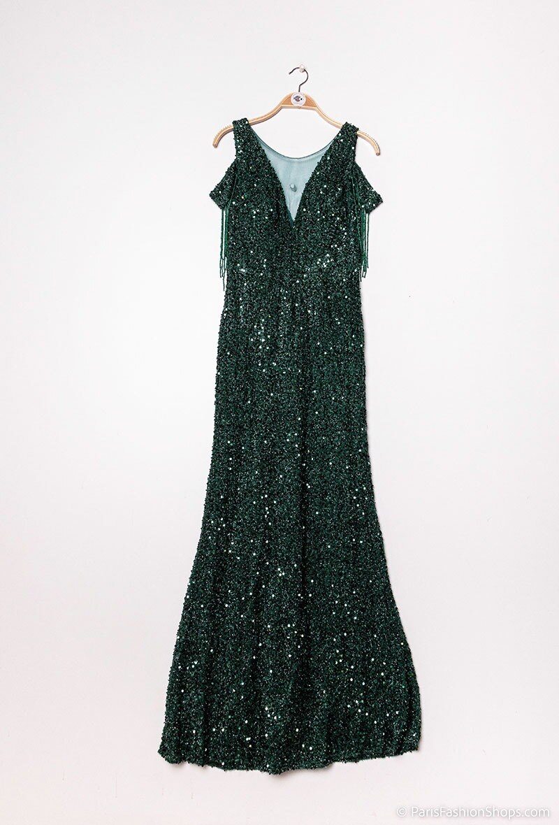 Wholesaler Marie June - Long sequined evening dress
