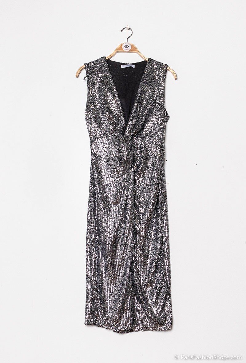 Grossiste Marie June - Robe de soirée à paillettes
