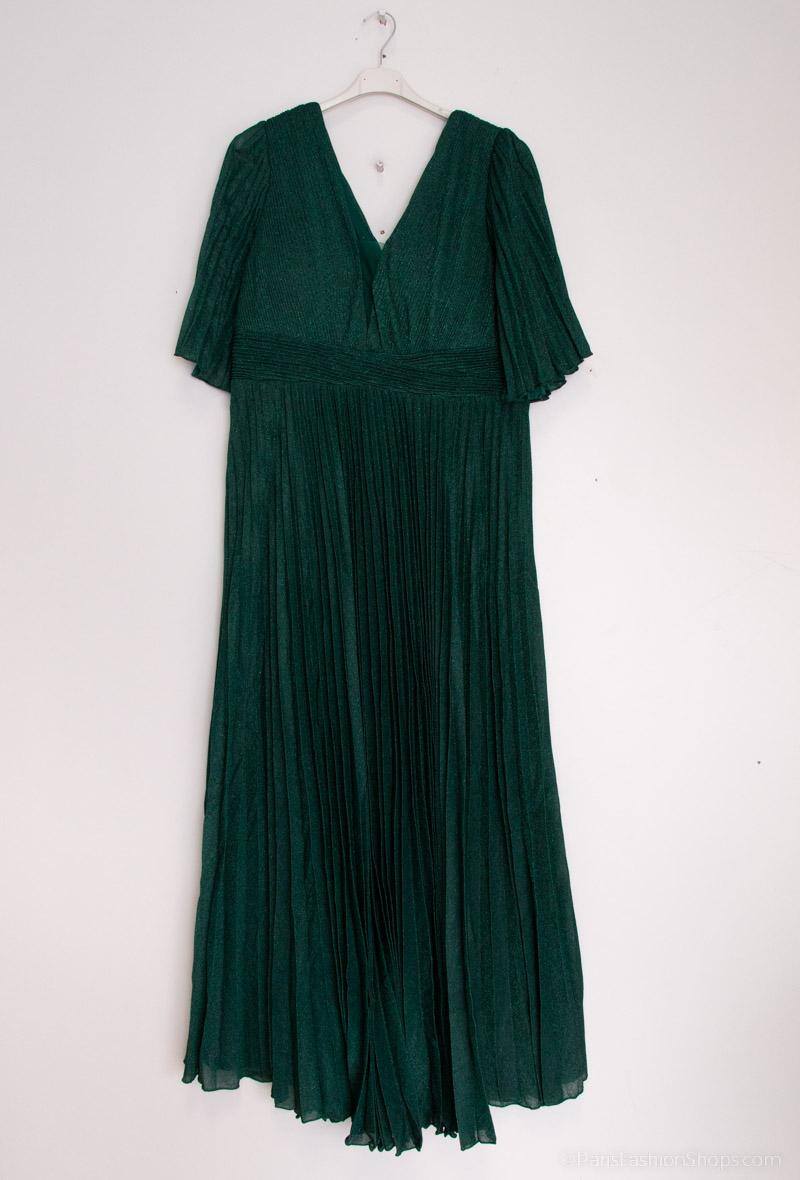 Großhändler Marie June - Glitzerndes, plissiertes Abendkleid in Übergröße