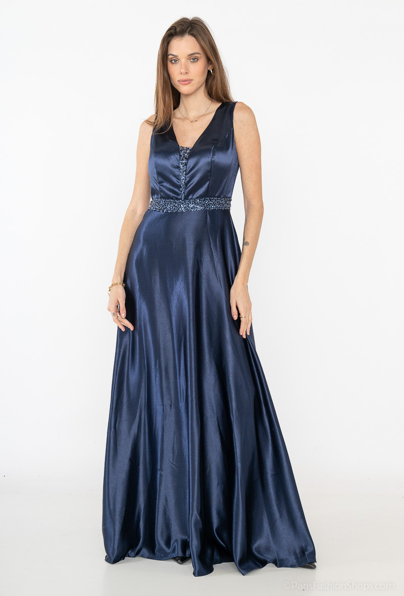 Wholesaler Marie June - Satin evening dress