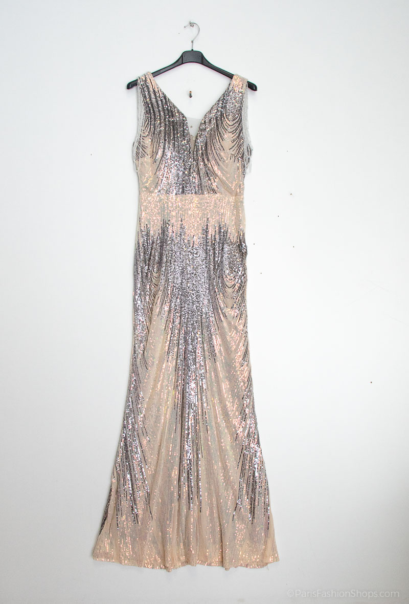 Wholesaler Marie June - Long sequined evening dress