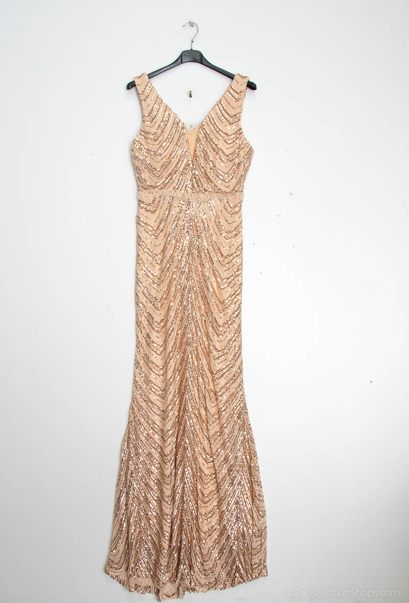 Wholesaler Marie June - Long sequined evening dress