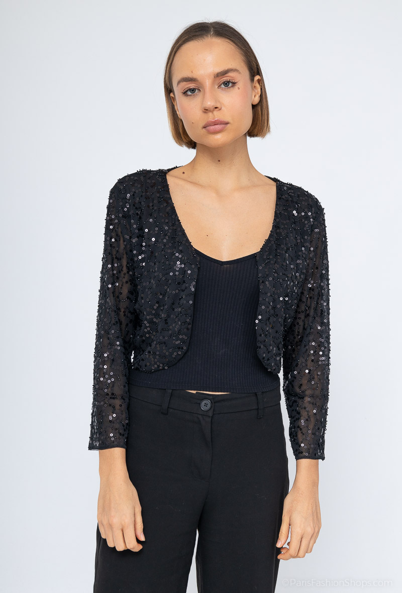 Wholesaler Marie June - Sequin bolero