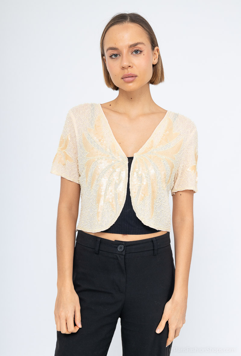 Wholesaler Marie June - Sequin bolero