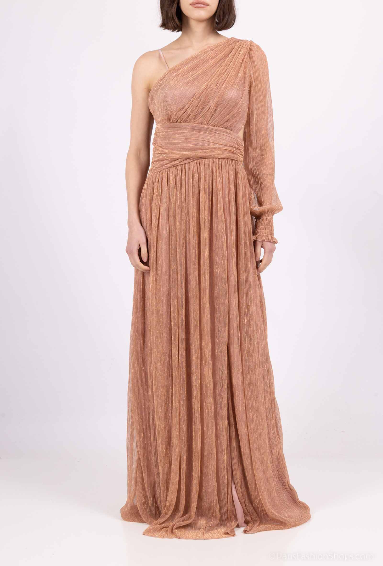 Wholesaler Marie June - Shiny evening dress with sleeves