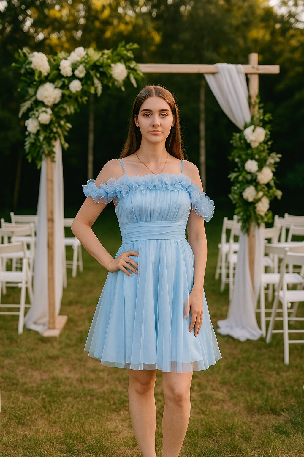 Grossiste Marie June - Robe de soirée cocktail / baptême / communion / mariage