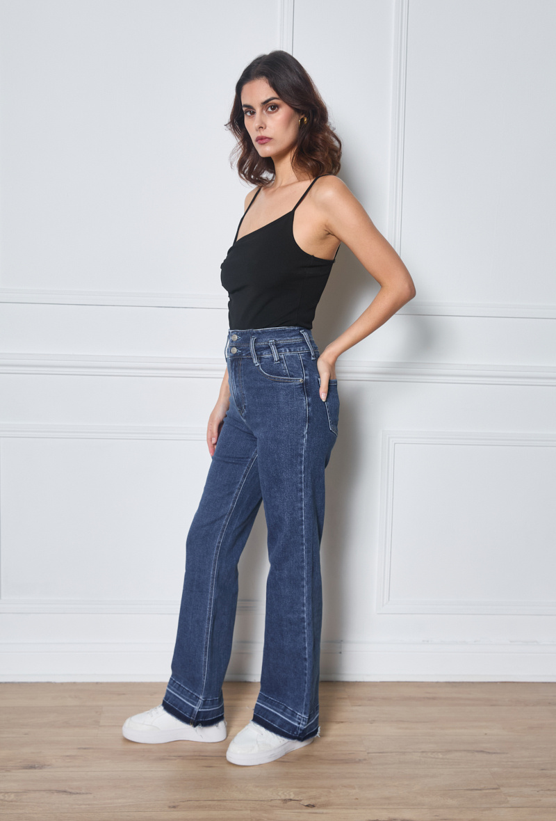 Wholesaler Marivy - Wide-leg stretch jeans