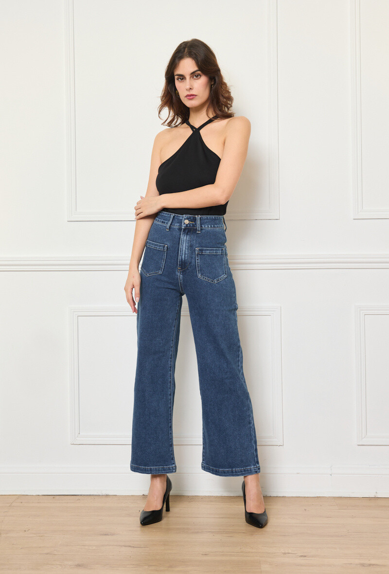 Wholesaler Marivy - Wide leg cropped jeans