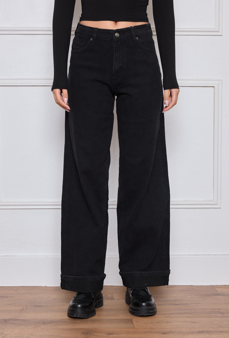 Wholesaler Marivy - Wide straight cuff jeans