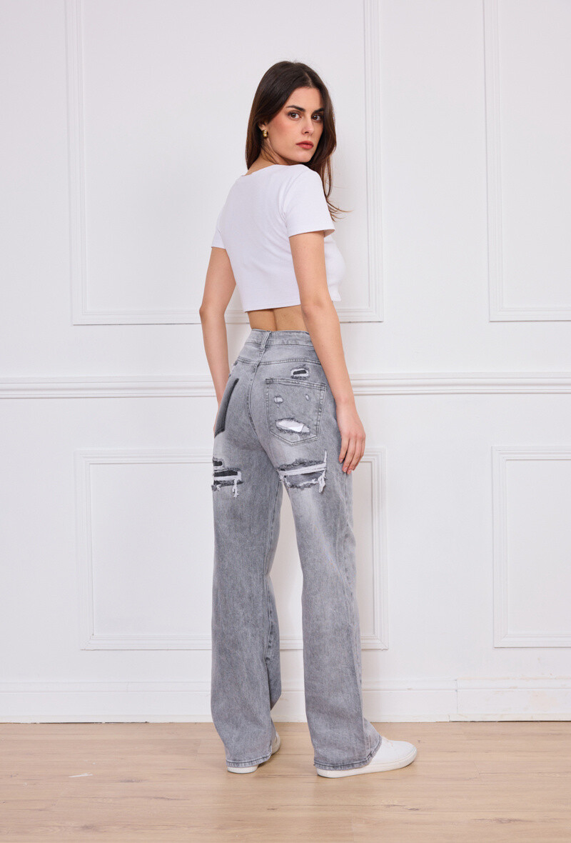 Wholesaler Marivy - Large jeans with the back destroy