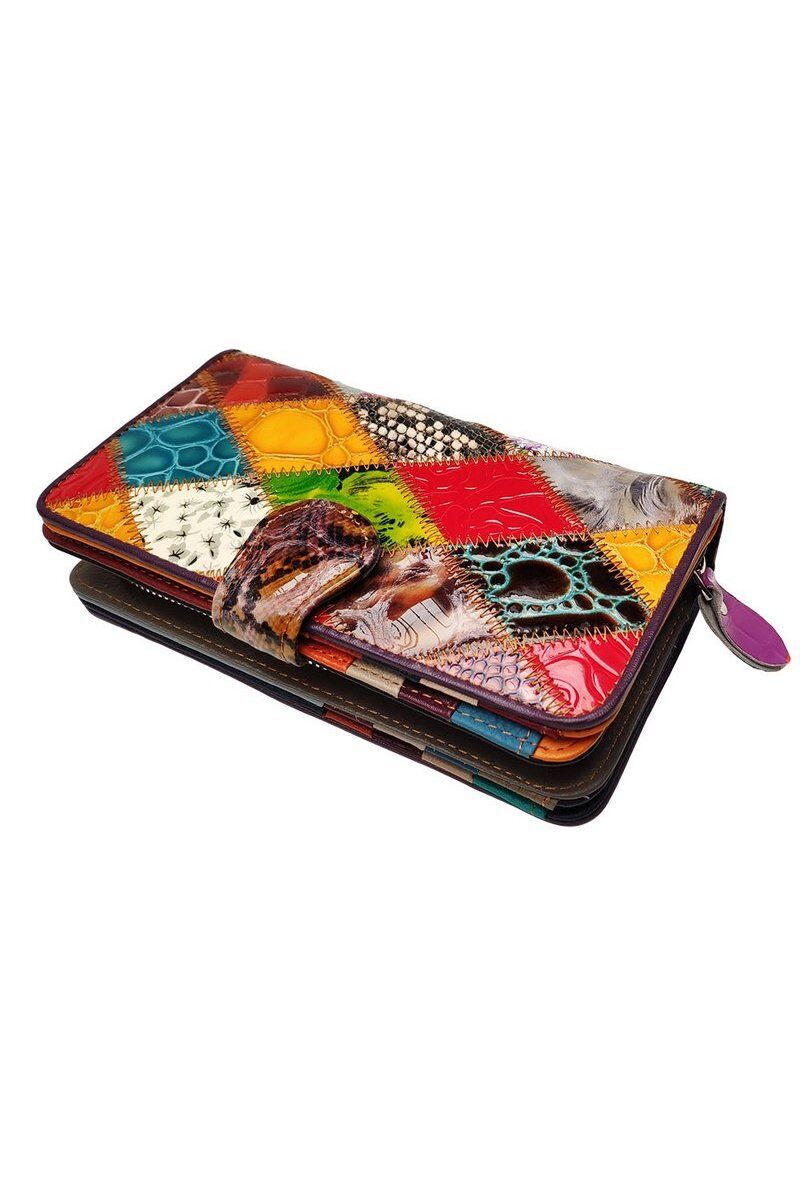 Wholesaler Maromax - Leather patchwork purse