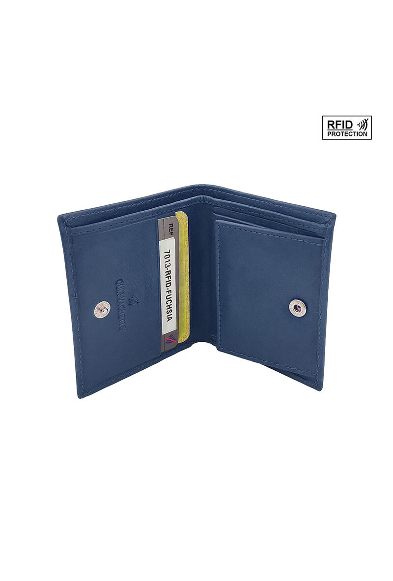 Mayorista Maromax - Cartera pequeña de piel con rfid