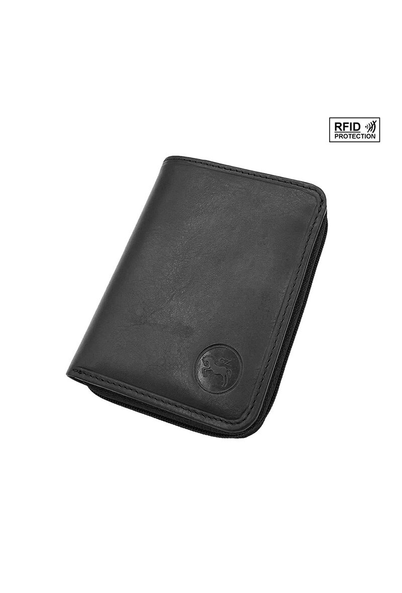 Mayorista Maromax - Cartera de piel con cremallera RFID