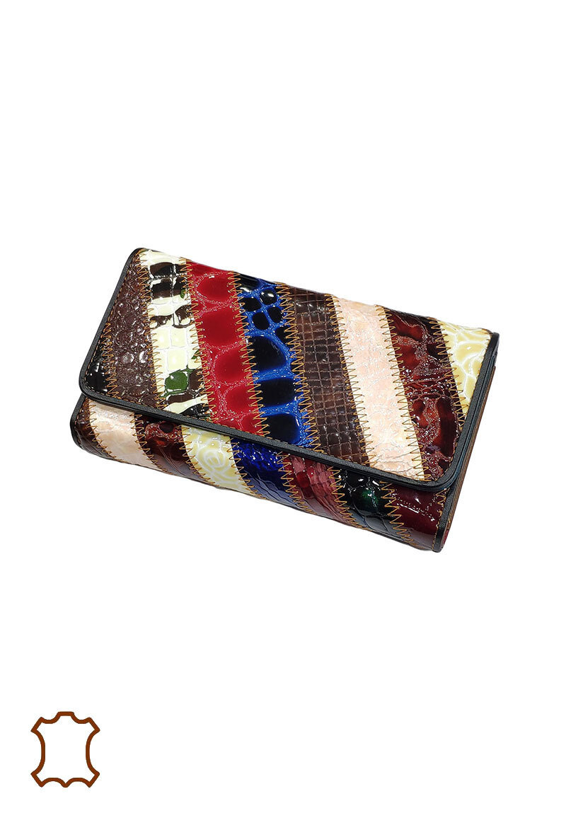 Wholesaler Maromax - Leather patchwork purse