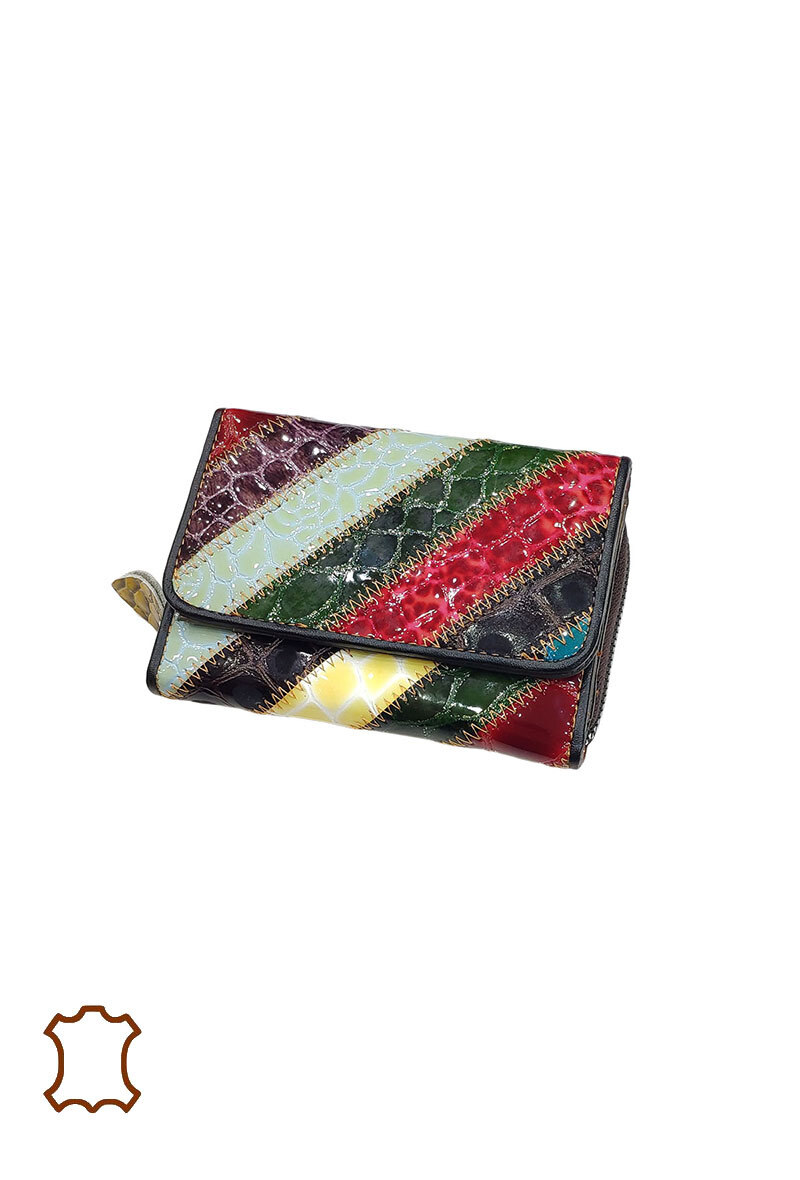 Wholesaler Maromax - Leather patchwork purse