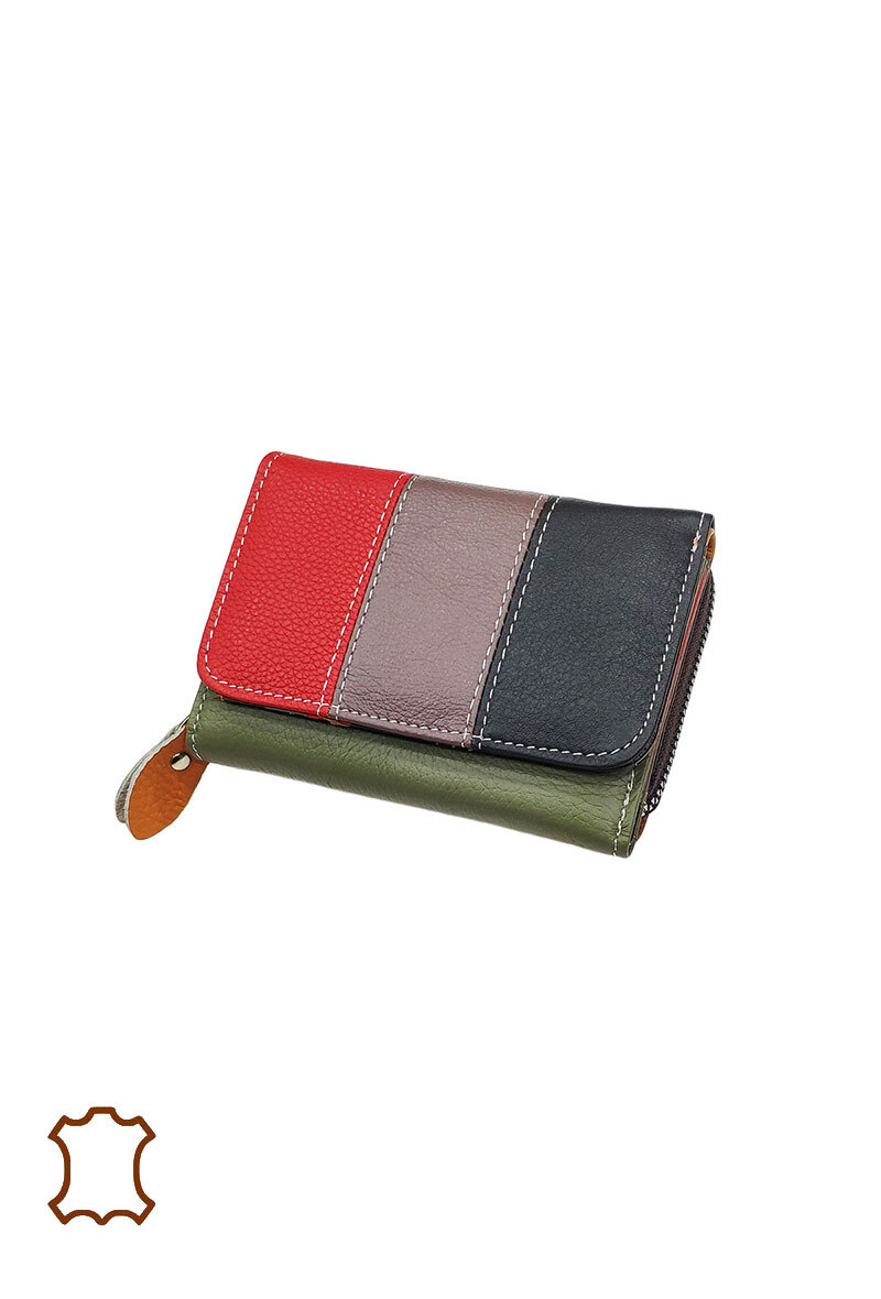 Wholesaler Maromax - Leather patchwork purse