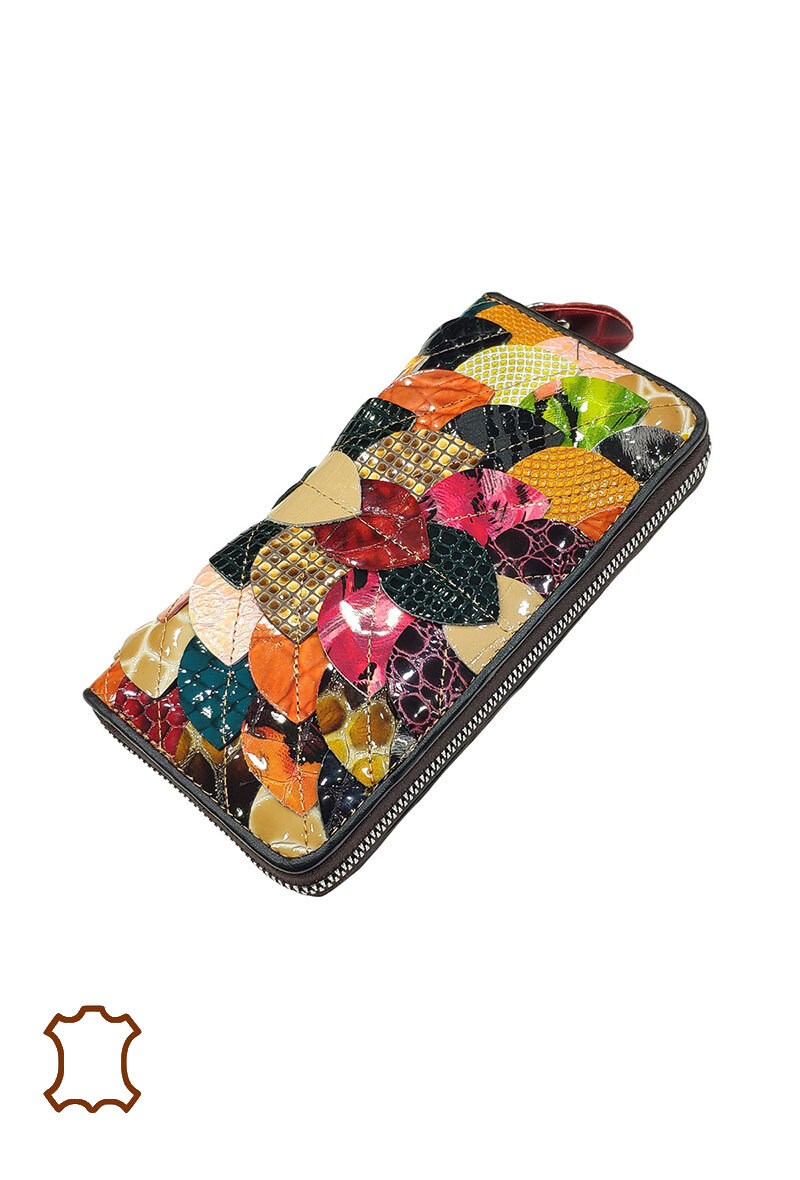 Wholesaler Maromax - Leather patchwork purse