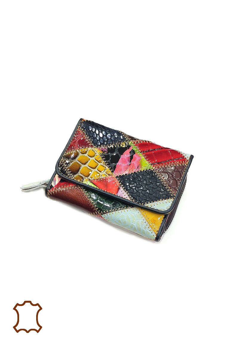 Wholesaler Maromax - Leather patchwork purse