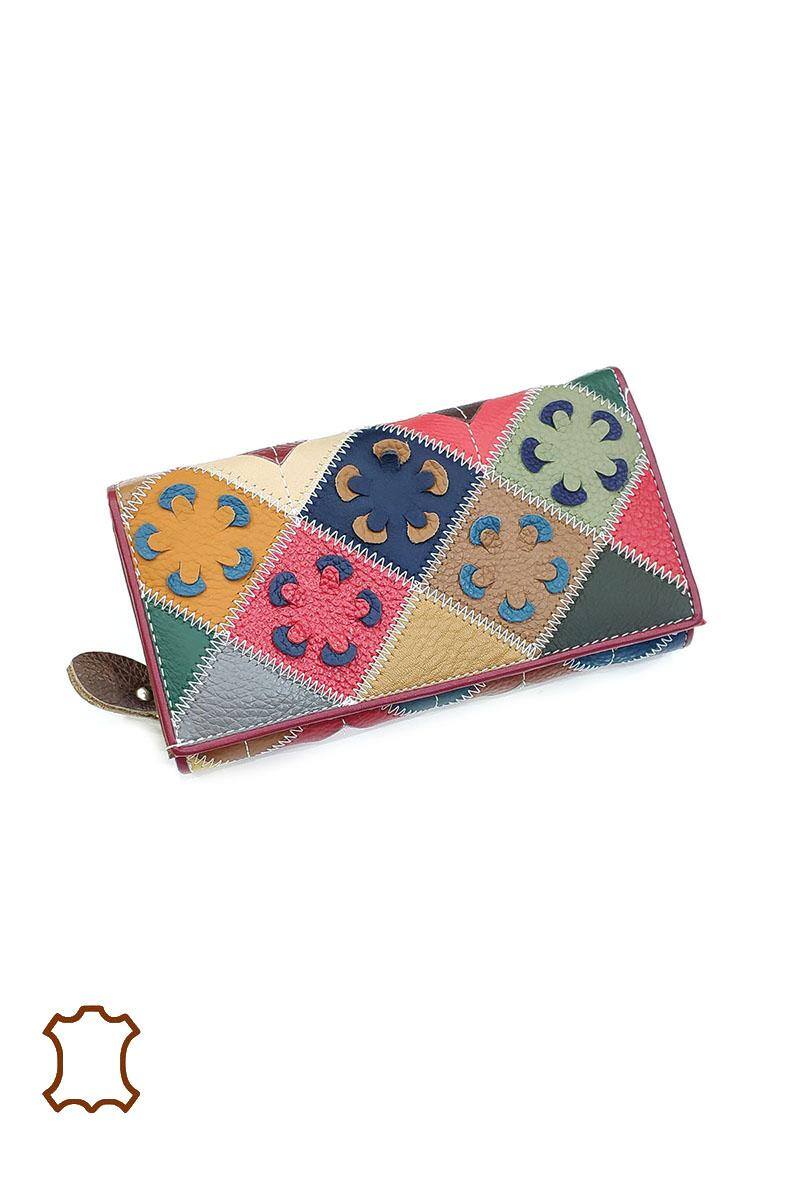 Mayorista Maromax - Monedero patchwork de piel