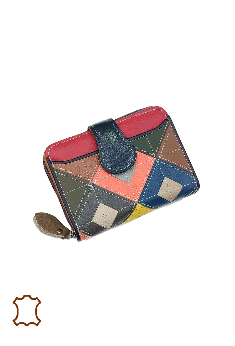 Wholesaler Maromax - Leather patchwork purse