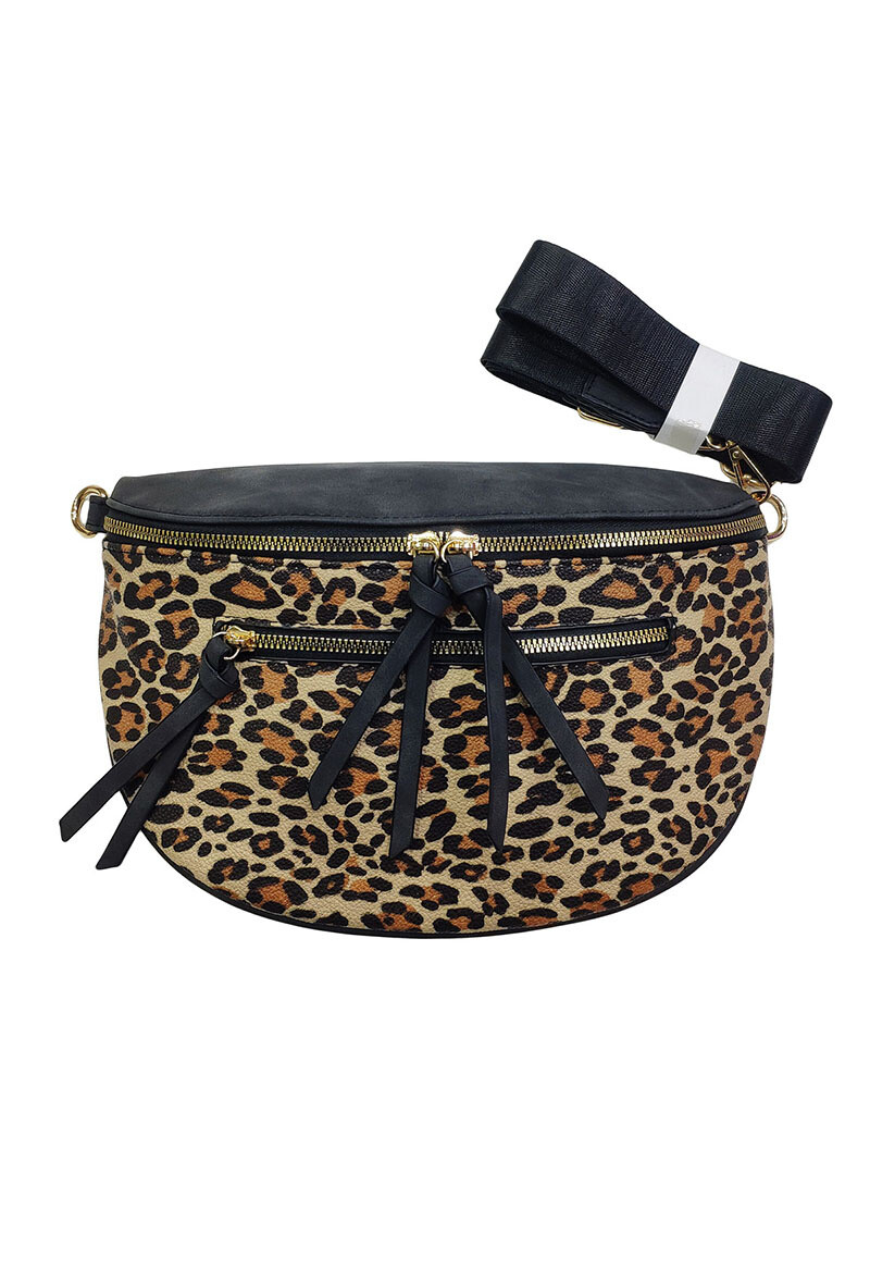 Großhändler Maromax - Große Gürteltasche mit Leopardenmuster
