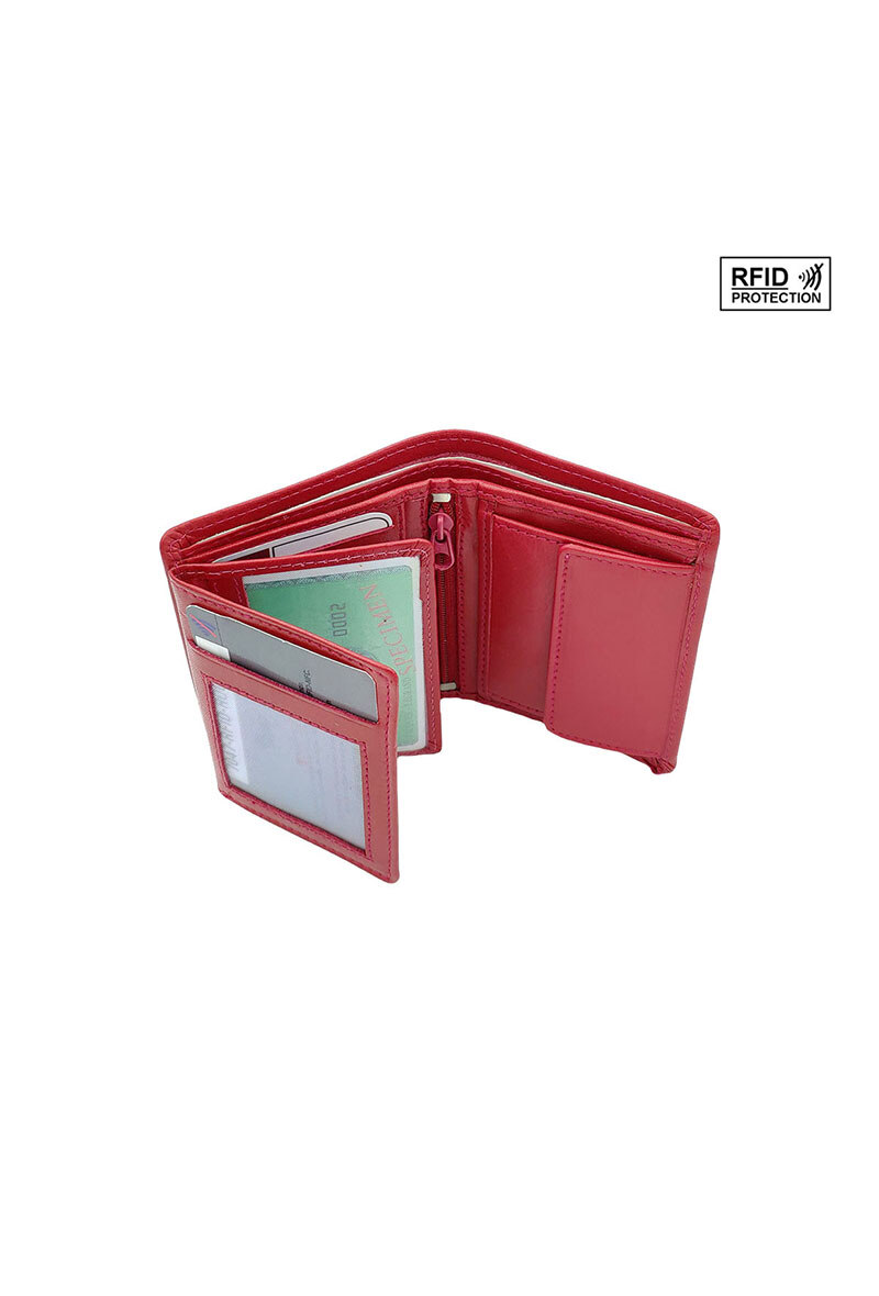 Grossista Maromax - Mini portafoglio RFID in pelle