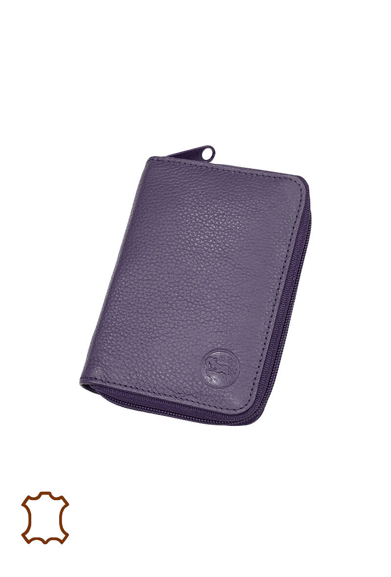 Mayorista Maromax - Cartera pequeña de piel con cremallera