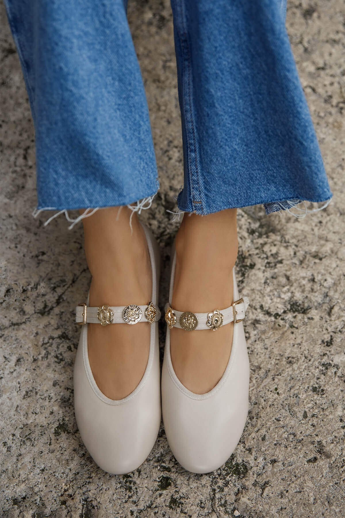 Mayorista Marquiiz - Bailarinas/mocasines, una correa con accesorios, suelas muy flexibles y planas