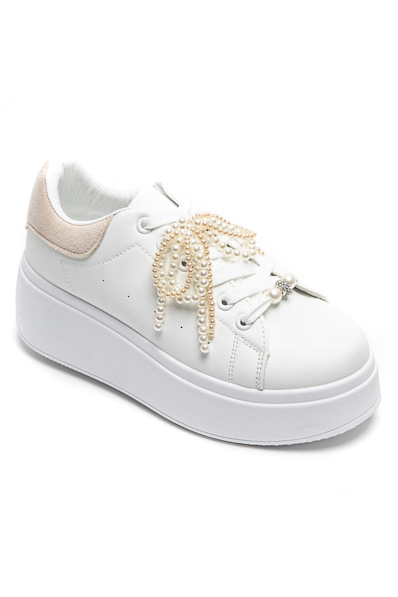 Großhändler Marquiiz - Sneaker, große Sohle mit Perlenschleife