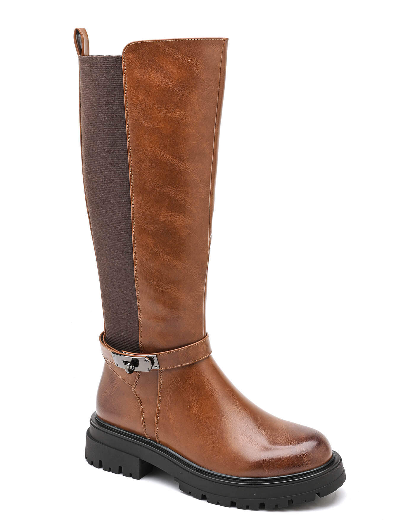 Grossiste Marquiiz - Botte haute avec de l'élastique avec boucle chaussure pour femme