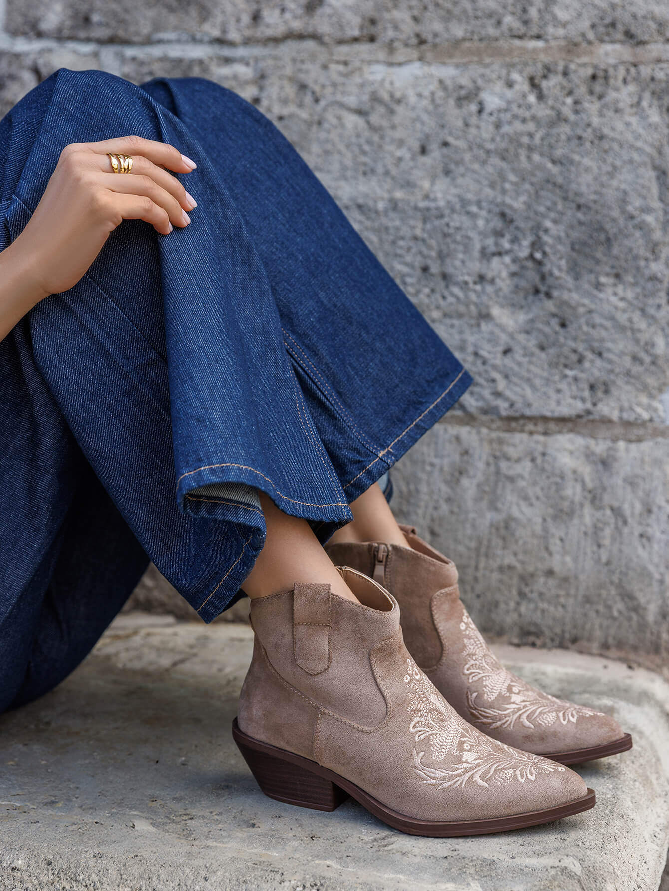 Mayorista Marquiiz - Botines estilo western, botas vaqueras