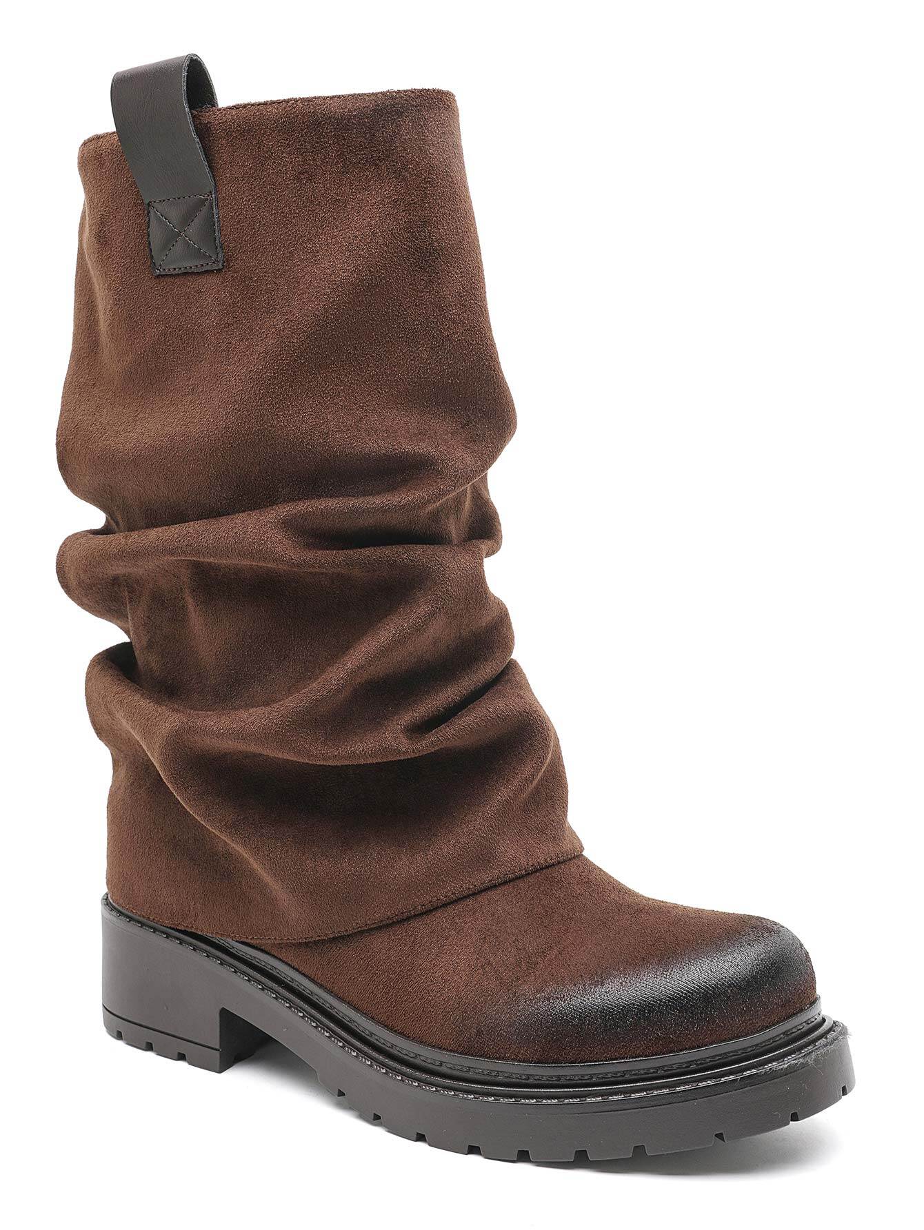 Wholesaler Marquiiz - Elegant ankle boots with pleated effect and round toes