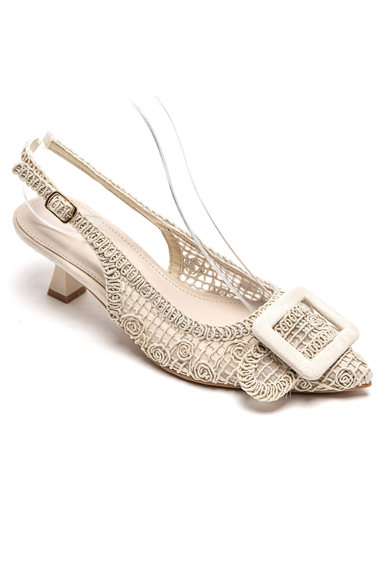 Wholesaler Marquiiz - Heeled lace sandals with buckle