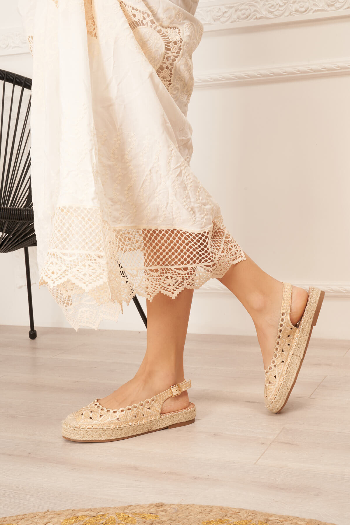 Wholesaler Marquiiz - Flat espadrilles, embroidery upper