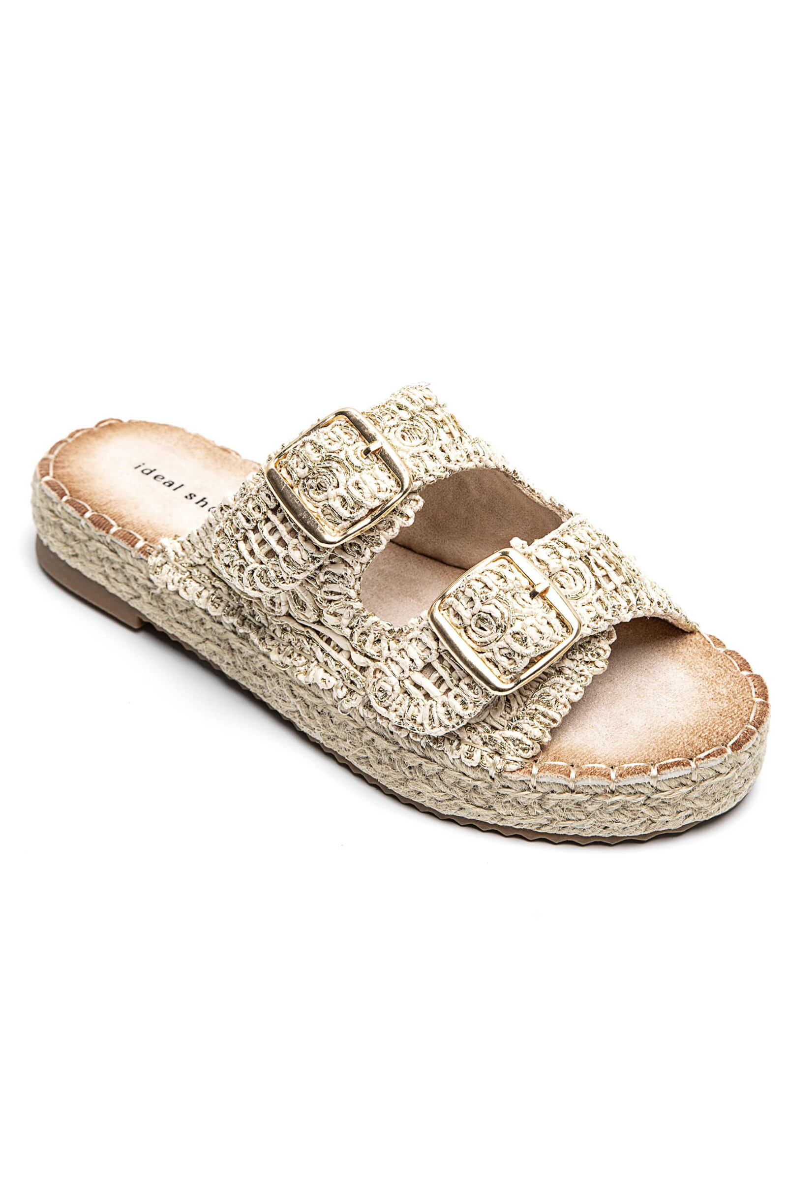 Wholesaler Marquiiz - Lace platform mules with double buckle
