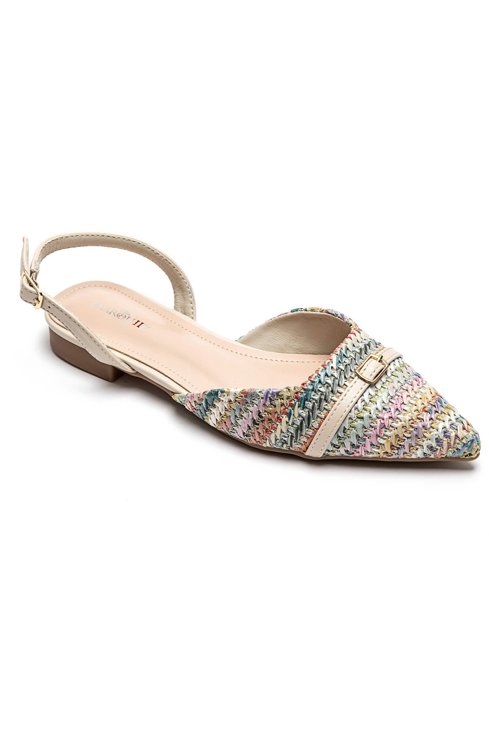 Wholesaler Marquiiz - Flat pointed toe sandal, raffia material