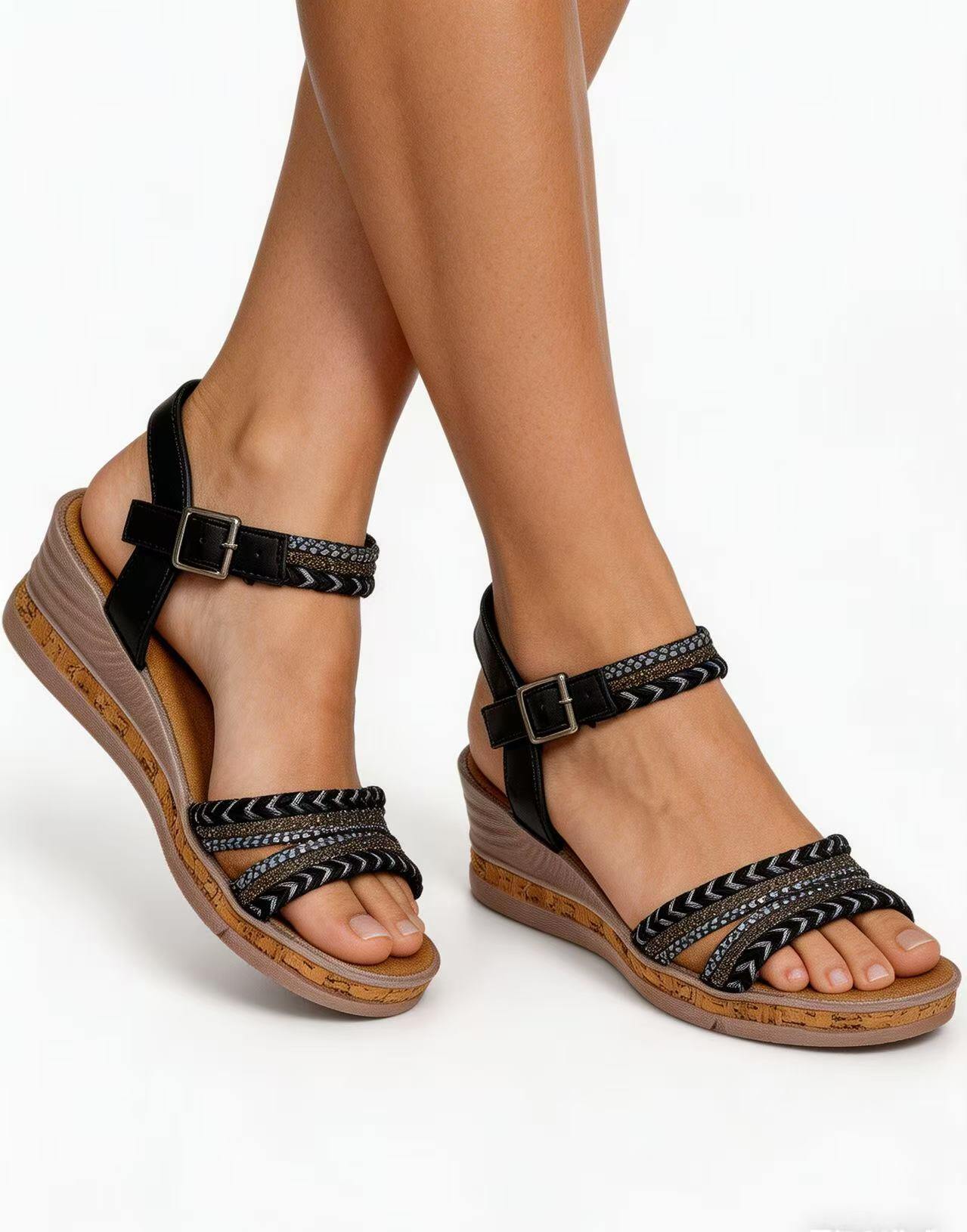 Grossista MARTINA SHOES - SANDALI CON ZEPPA MEDIO