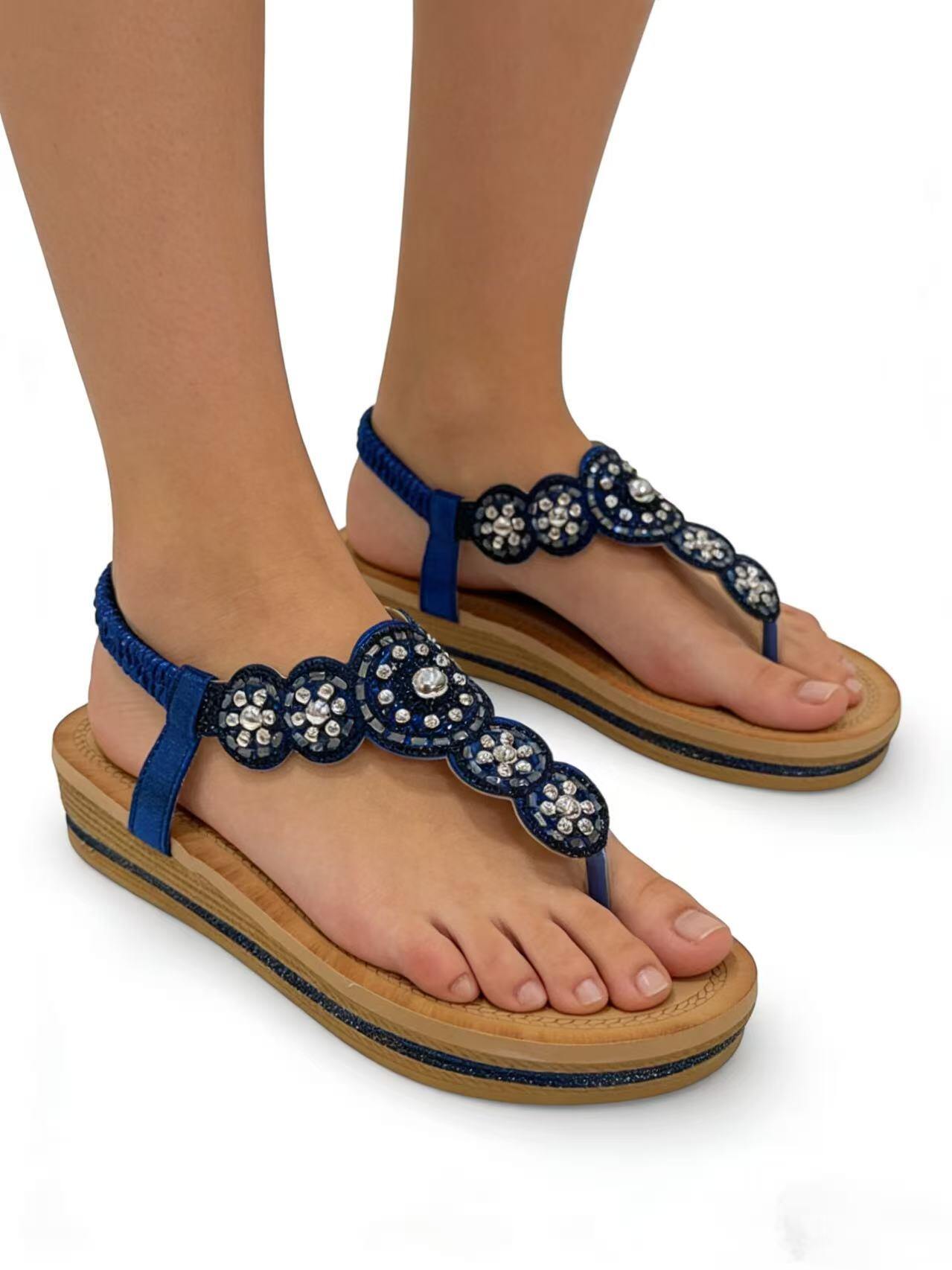 Grossiste MARTINA SHOES - SANDALES AVEC STRASS ET PLATEAU