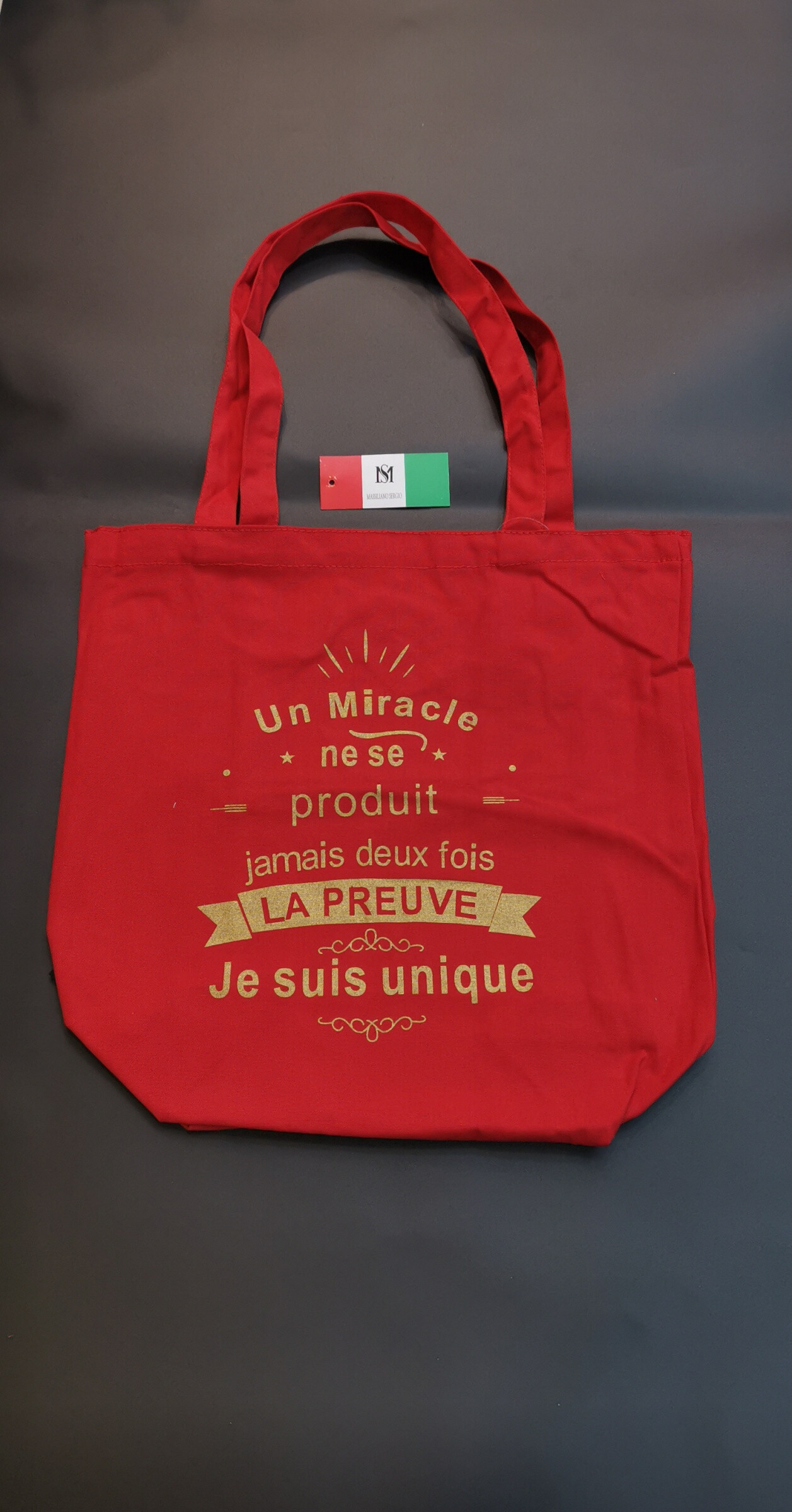 Wholesaler Massiliano Sergio - TOTES BAGS "I have the best mom in the world!"