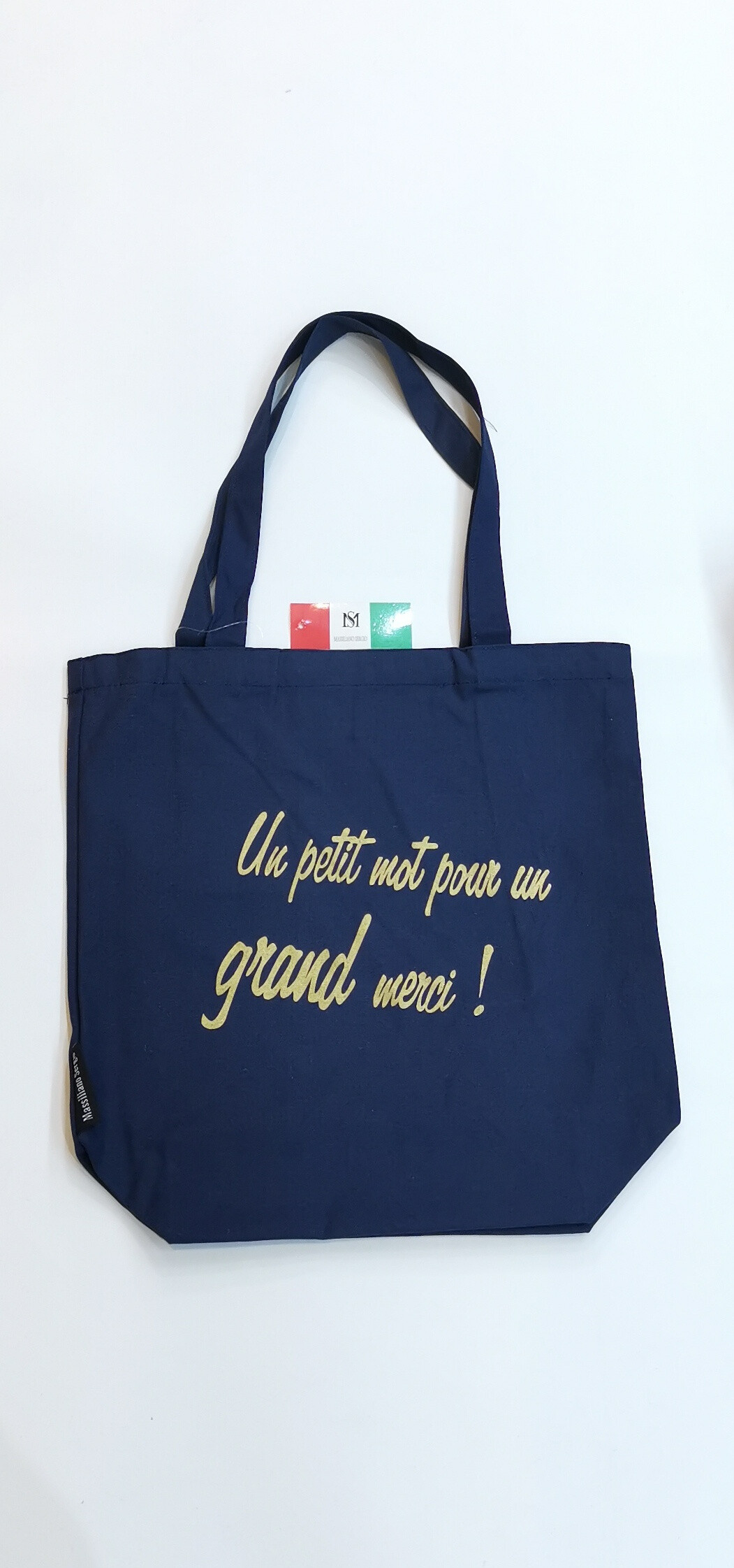 Wholesaler Massiliano Sergio - TOTES BAGS "A miracle never occurs twice ......."