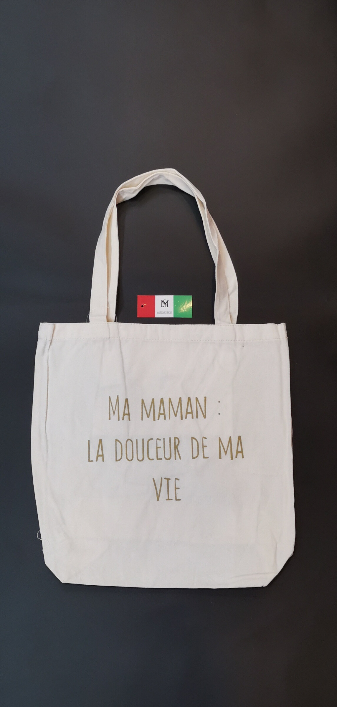 Wholesaler Massiliano Sergio - TOTES BAGS "I have the best mom in the world!"