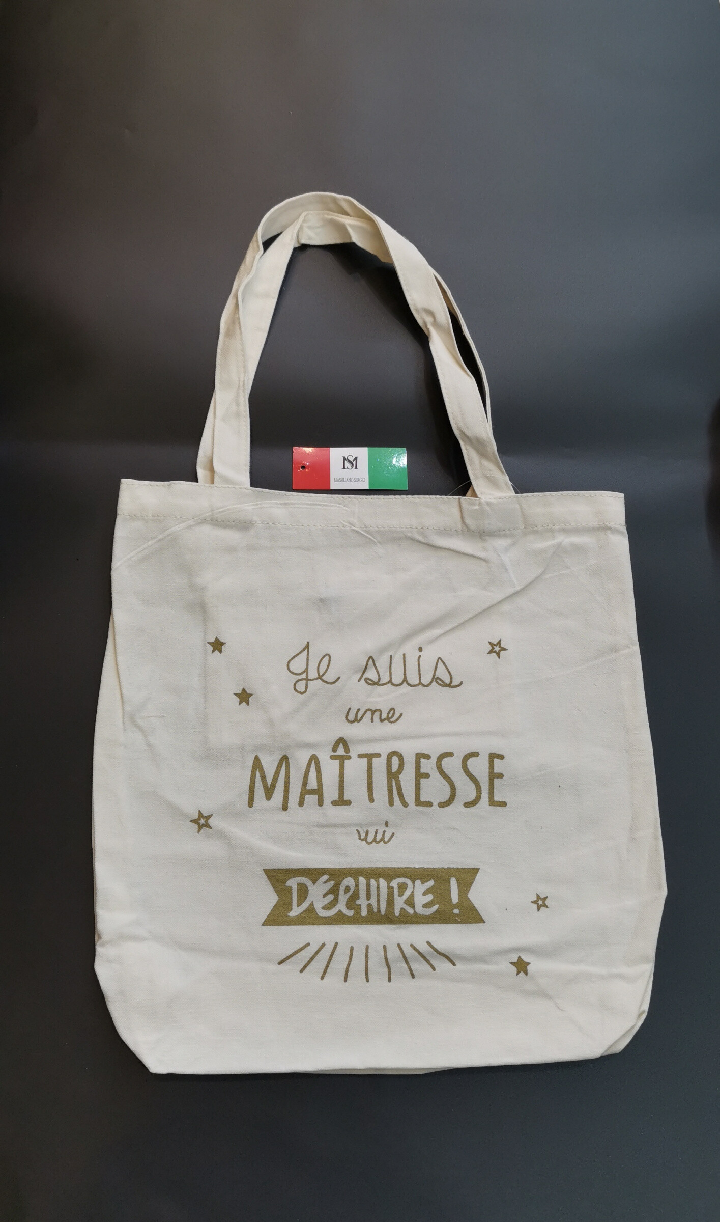 Wholesaler Massiliano Sergio - TOTES BAGS "I have the best mom in the world!"