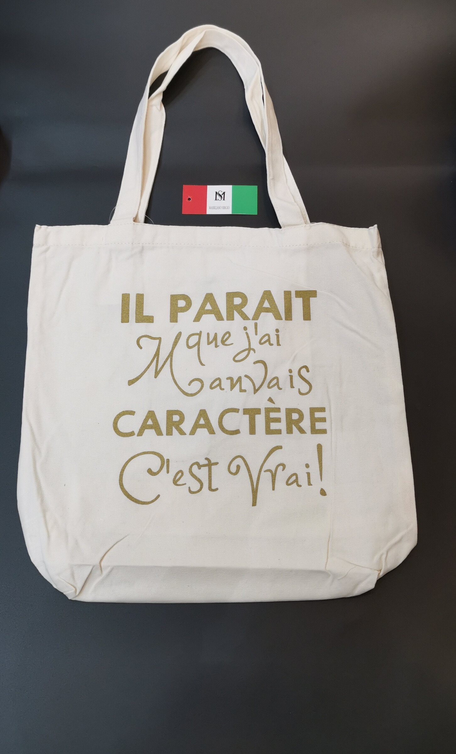 Wholesaler Massiliano Sergio - TOTES BAGS "I have the best mom in the world!"