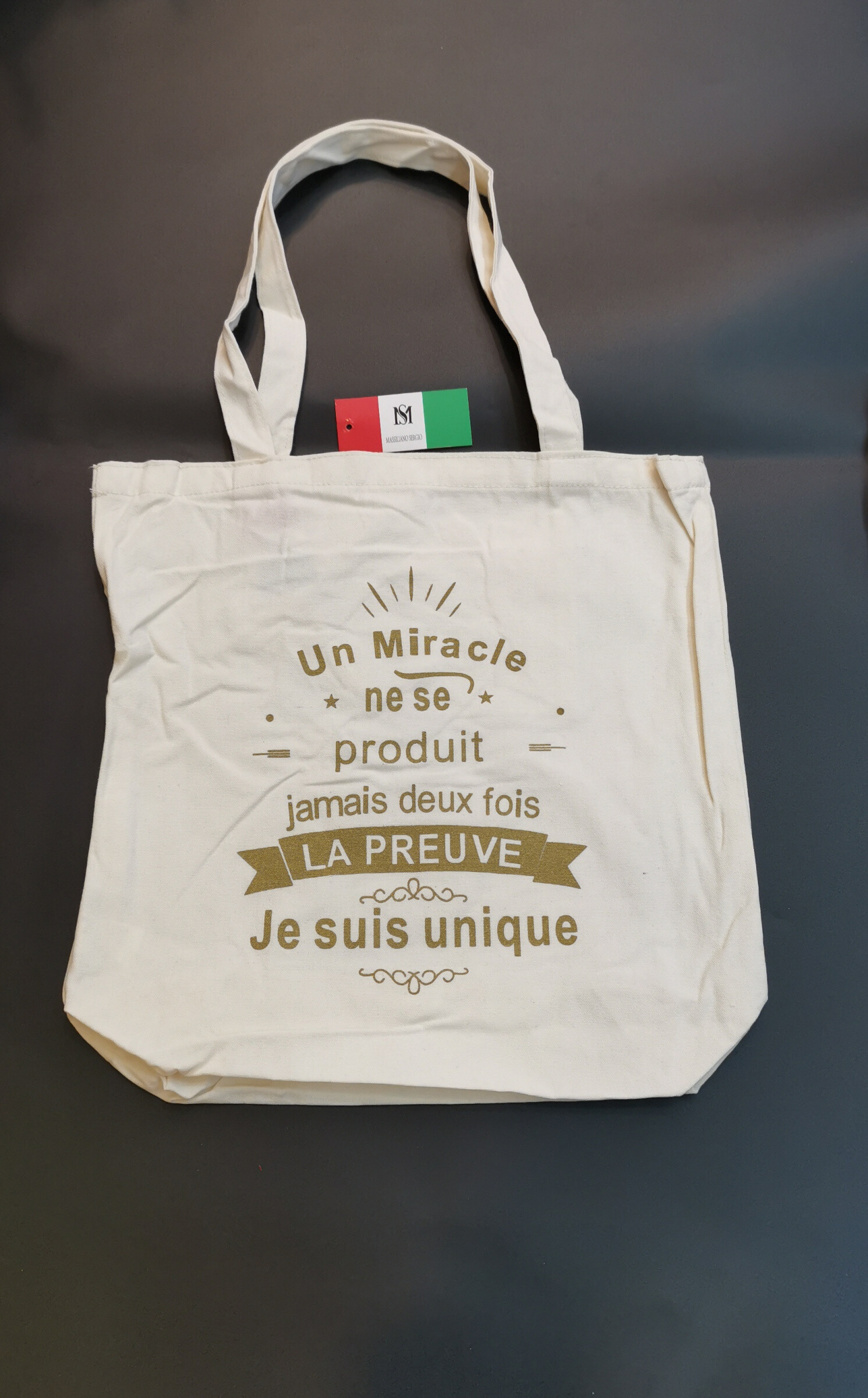 Wholesaler Massiliano Sergio - TOTES BAGS "I have the best mom in the world!"