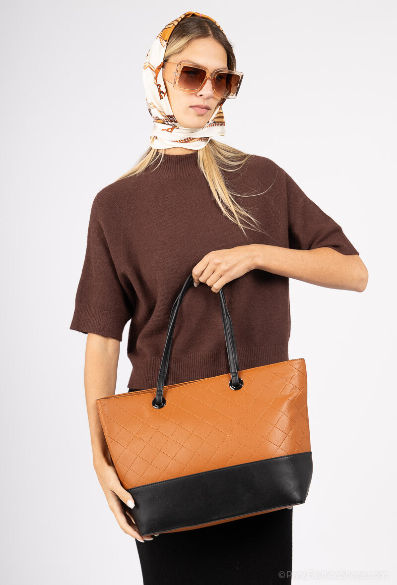 Wholesaler Max & Enjoy (Sacs) - Quilted faux leather bag