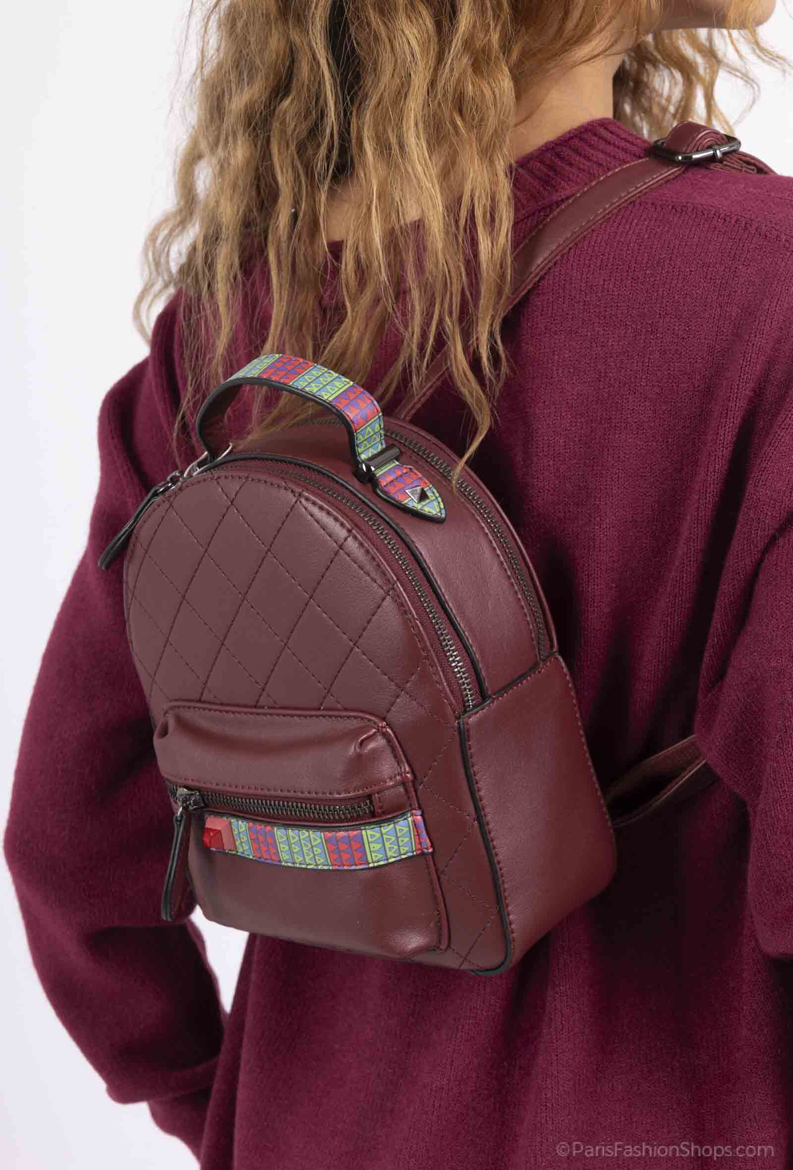 Wholesaler Max & Enjoy (Sacs) - Faux leather backpack