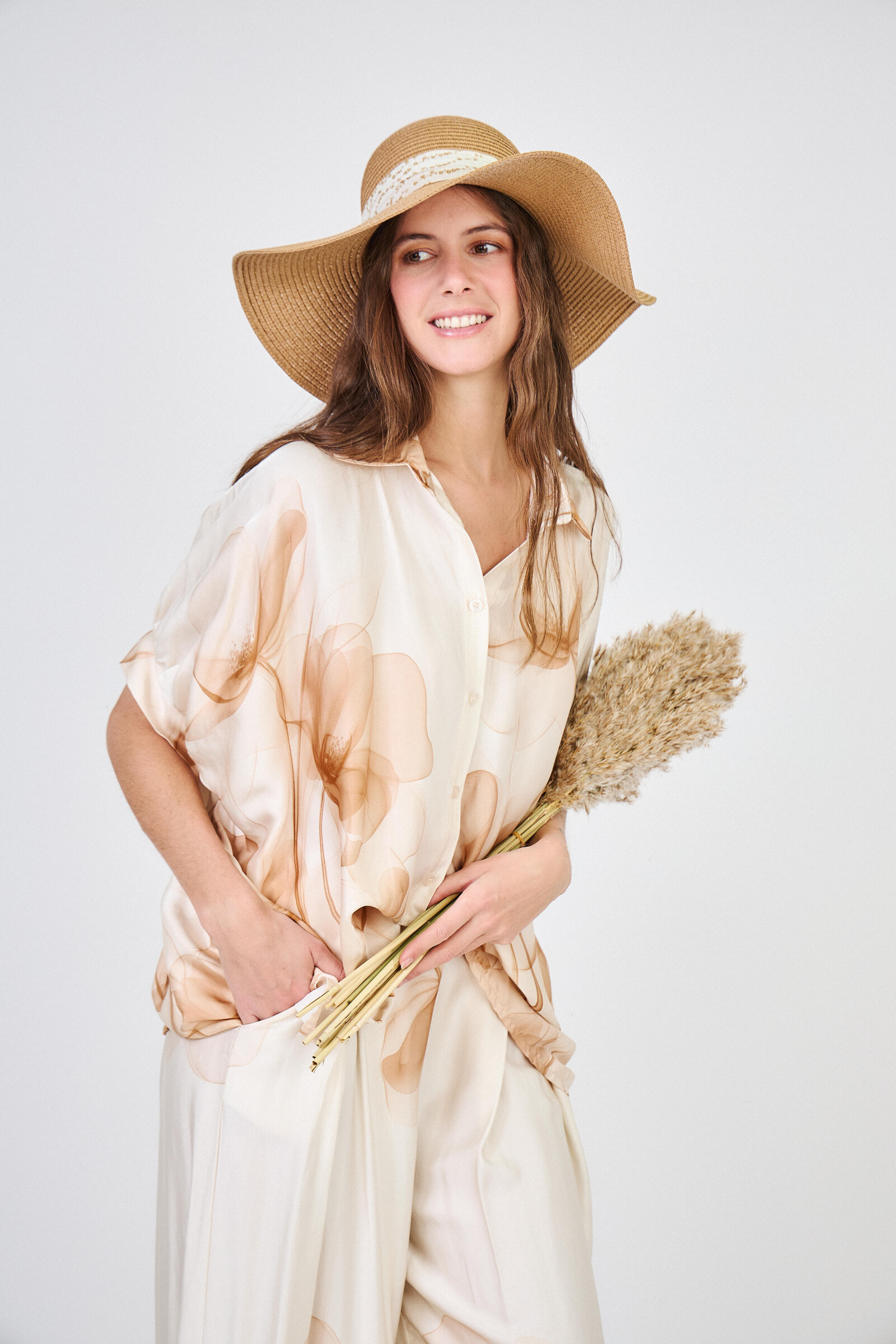 Großhändler Max & Enjoy (Vêtements) - Bluse mit Blumendruckgröße
